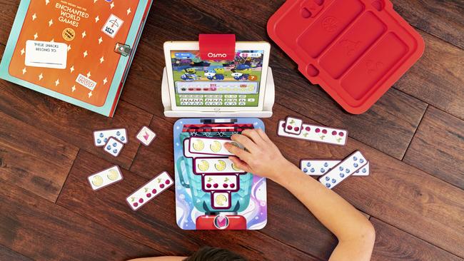 The Osmo Math Wizard kids use an iPad and its camera for an augmented reality-style experience.