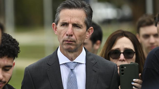 Opposition foreign affairs spokesman Simon Birmingham. Picture: NCA NewsWire / Martin Ollman