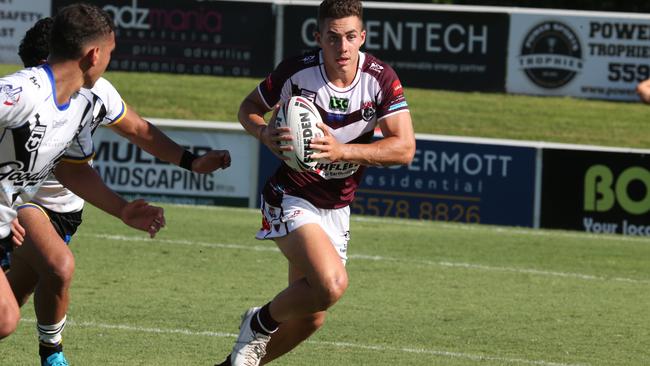 A young Sam Stephenson playing for Burleigh earlier in his career. He starred for Tweed at the weekend.