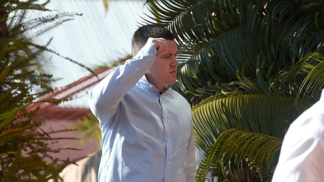 Bradley Presbury enters court at Lismore Court House. Picture: Northern Star