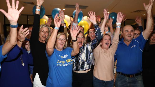 New Liberal MP Angie Bell in Moncrieff at the Broad beach Bowls club. Photograph : Jason O'Brien