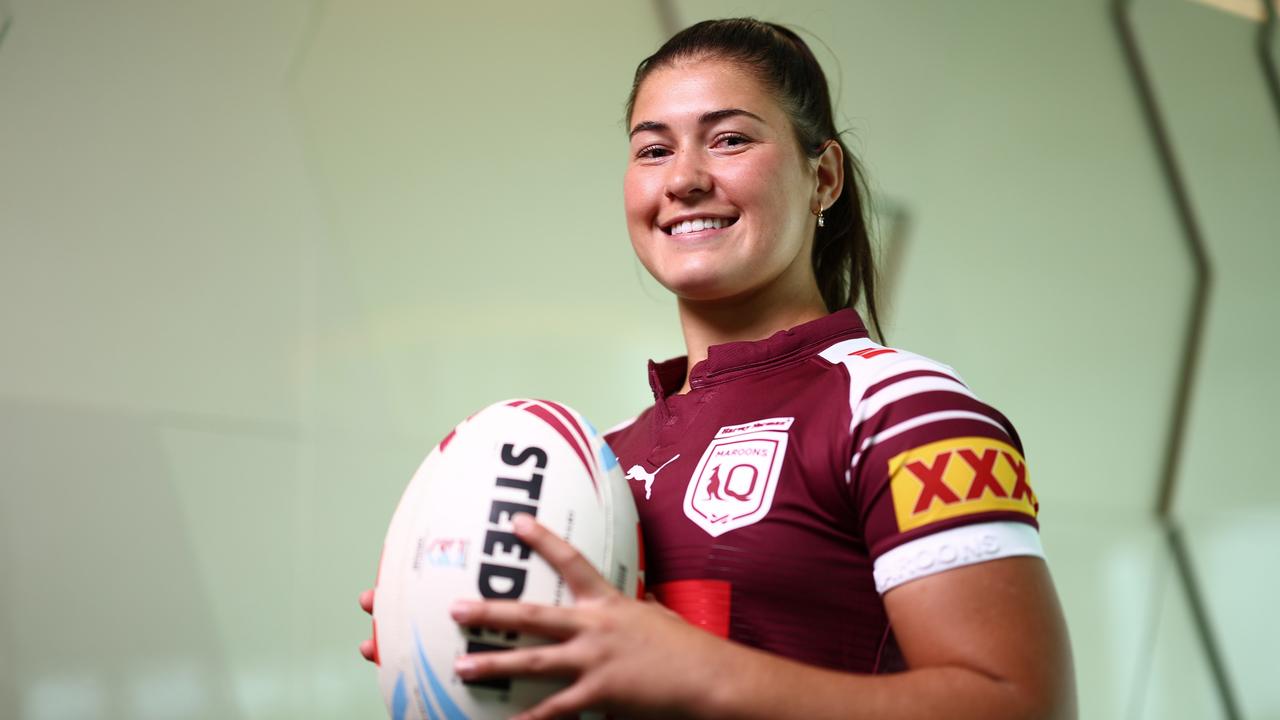 Former Toowoomba junior rugby league talent Jada Ferguson is set to make her Queensland Maroons State of Origin debut this week. Picture: Getty Images