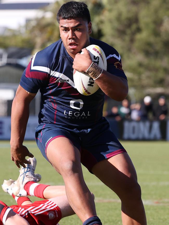 Ipswich SHS centre Tre Fotu is signed by the Sharks. Picture: NIGEL HALLETT