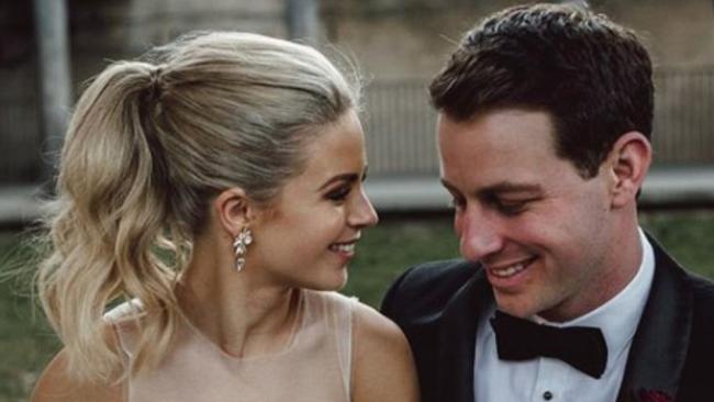 Freedman with husband Charlie Rundle at their wedding in June. (Pic: Instagram)