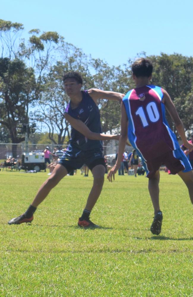 U14 Boys South Queensland Sharks vs Victorian Storm at the National Youth Touch Football Championships, Kawana 2022. Picture: Eddie Franklin