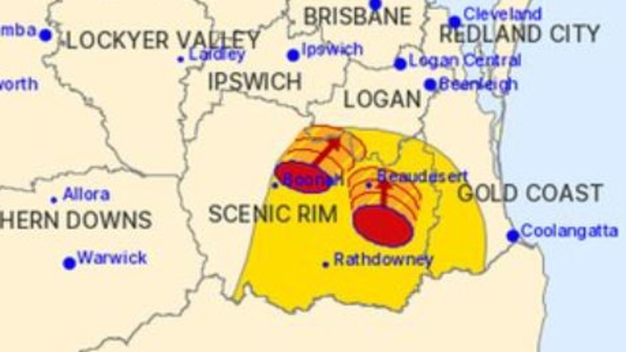 Severe thunderstorm warning issued for SEQ