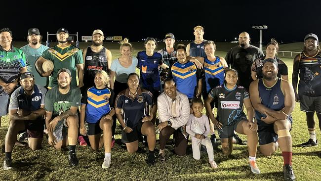 The Kanak Kebile and Kosker players of this season pictured at training in the lead up to the Carnival. Picture: Mitch Bourke