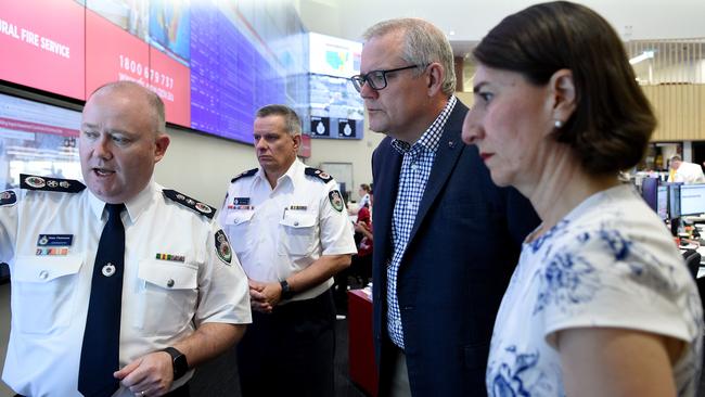 Our nation; s courageous and generous community spirit is on great display from our emergency workers and volunteers. Picture: AAP/Bianca De Marchi