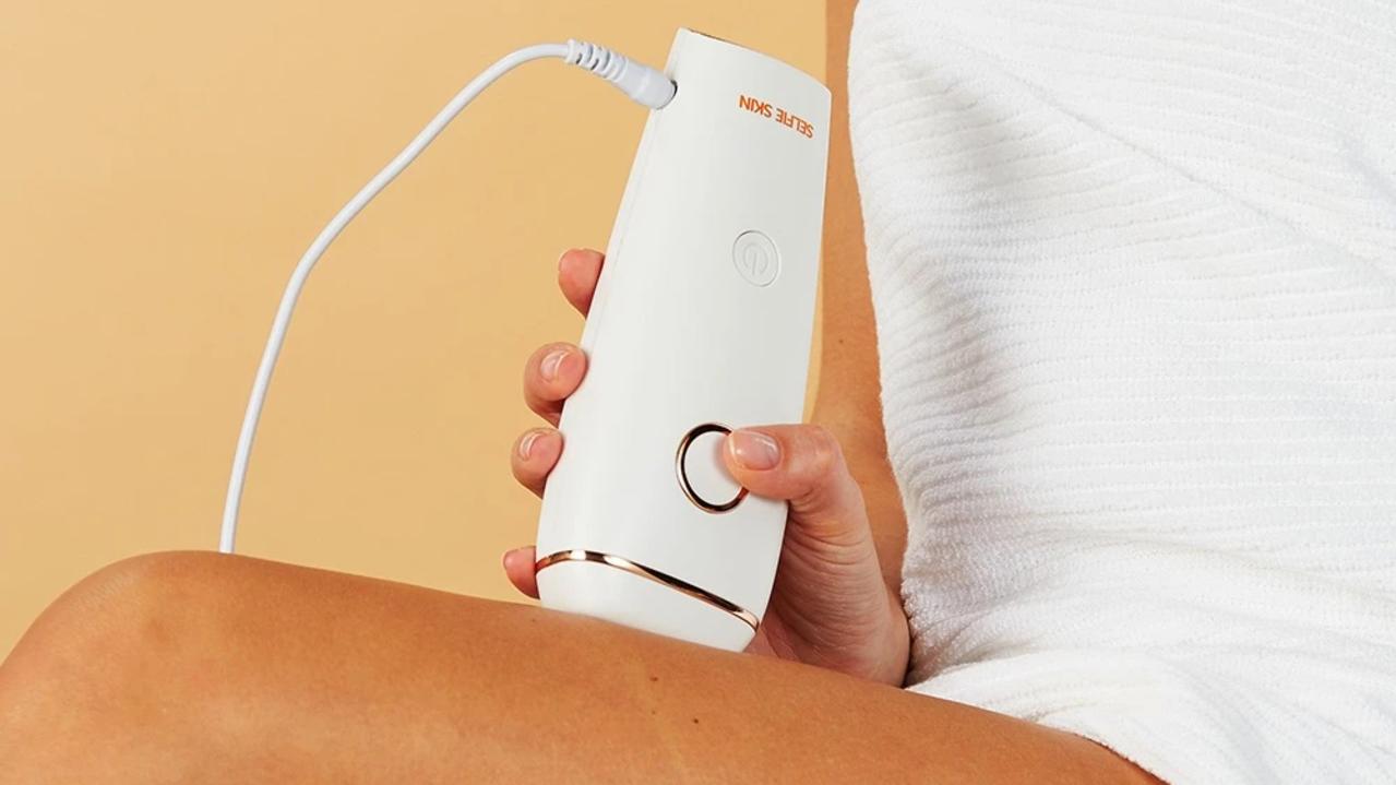 Save yourself plenty of time – and money – by investing in these genius at-home laser hair removal devices. Image: Selfie Skin.