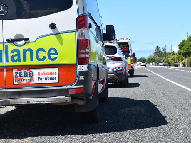 Queensland Fire and Emergency Services, police and ambulance crews were at the scene of a house fire at Gable St, East Mackay on Friday April 17. Photo: Zizi Averill. Generic