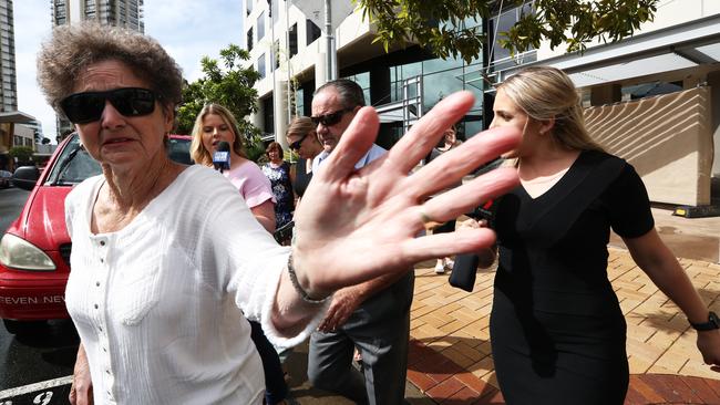 A supporter of Kenneth Stanley confronts a Bulletin photographer as he leaves court. Photograph: Jason O'Brien