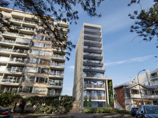 Artists impressions for an 11 storey apartment building at Colley Terrace, Glenelg. Picture: supplied