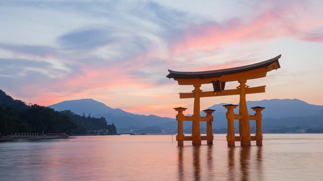 The Itsukushima Shinto shrine is renowned for appearing to ‘float’ on water. Picture: Supplied.