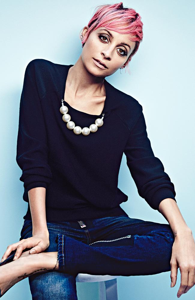 Relaxed and chic: Nicole Richie as she appeared in a photoshoot for Sunday Style. Picture: Darren McDonald