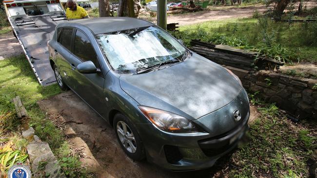 The car seized by police.