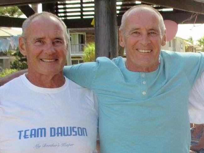 A recent picture of identical twins Chris (LEFT) and Paul Dawson