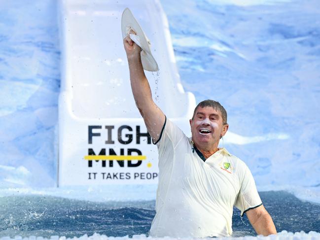 Mark Taylor as Shane Warne. Picture: Quinn Rooney