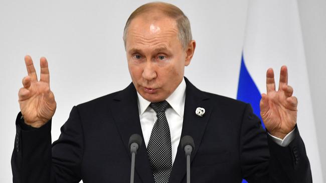 Russian President Vladimir Putin has refused to attend the G-20 summit. Picture: AFP