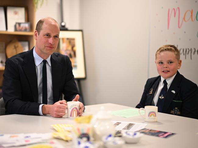 Prince William shared Charlotte’s favourite dad joke with pupils at St. Michael's Church of England High School. Picture: Getty Images