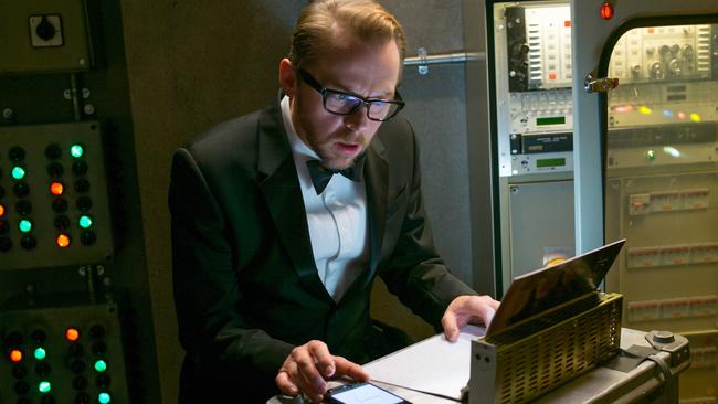 In this image released by Paramount Pictures, Simon Pegg portrays Benji in a scene from 