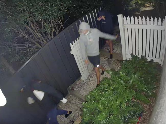 Teen thugs in the Central Coast and Terrigal trying to break into home and steal cars. Picture: Supplied