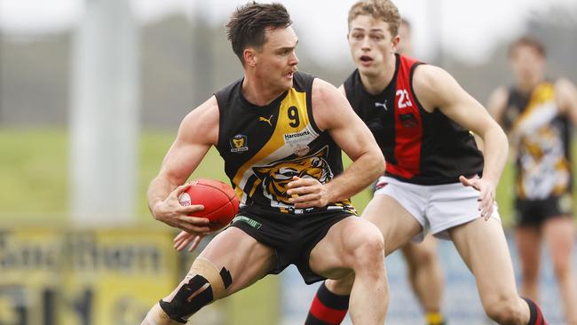 Kieran Lovell, of the Tigers, is a key play-maker for Kingborough. Picture: Nikki Davis-Jones