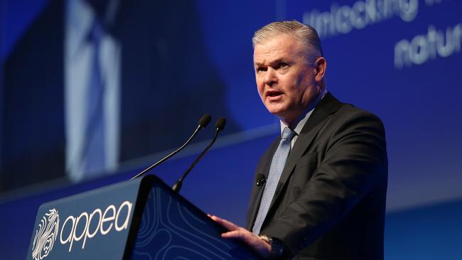 Kevin Gallagher, managing director of Santos speaks at the APPEA conference last year.