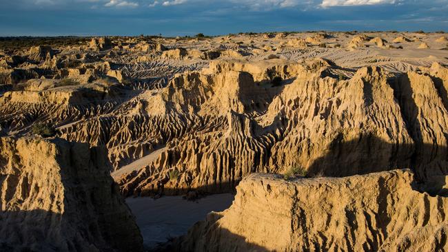 The view from Red Top lookout of the Wall of China in Mungo National Park in far southwest NSW. Michael Amendolia