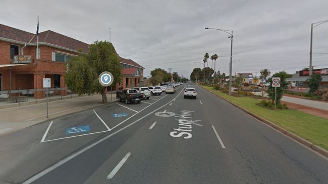 A man was hit by a car on Thursday morning as he crossed Deakin Avenue in Mildura.