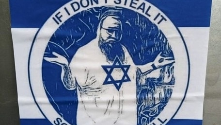 anti-Semitic posters at the university have sparked concerns.