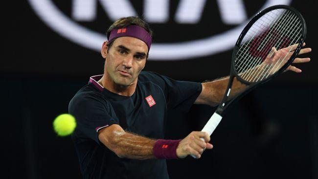 Roger Federer was in stunning form during his second round win. Picture: AAP Images 