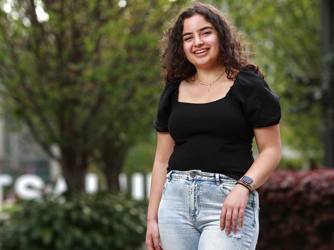 2021 HSC student Bridget Azar had exam anxiety last year. Picture: Justin Lloyd