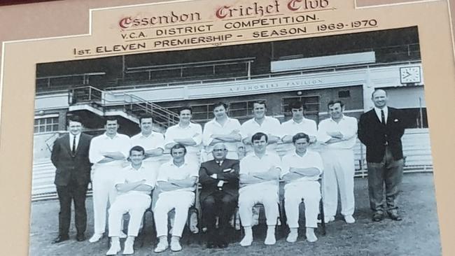 Essendon's 1969-70 Premier Cricket premiership team.