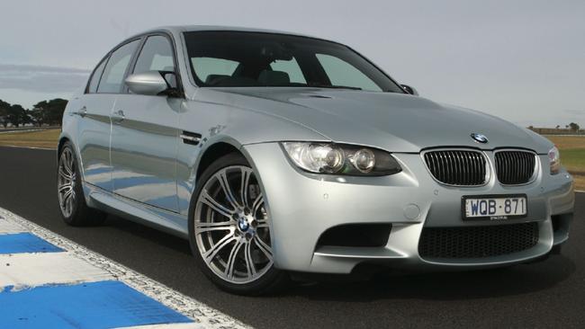 BMW M3 ... The original replacement wheels cost more than $1500 each, but fakes can be bought for $1000 a set. Picture: Supplied