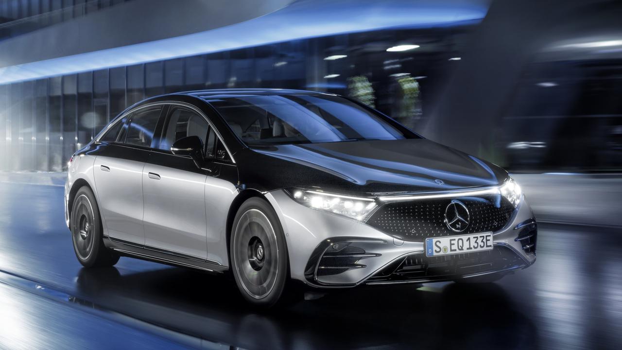 Photos of the 2021 Mercedes-Benz EQS model.