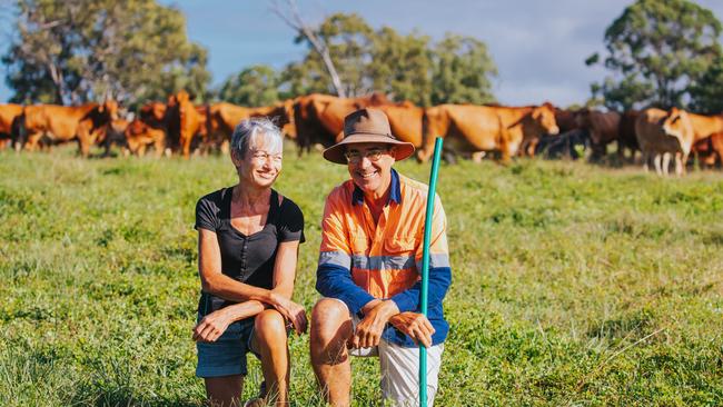 Christophe and Sylvie Bur on their sustainable farm.