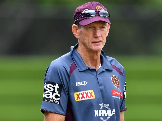 Brisbane coach Wayne Bennett during training.