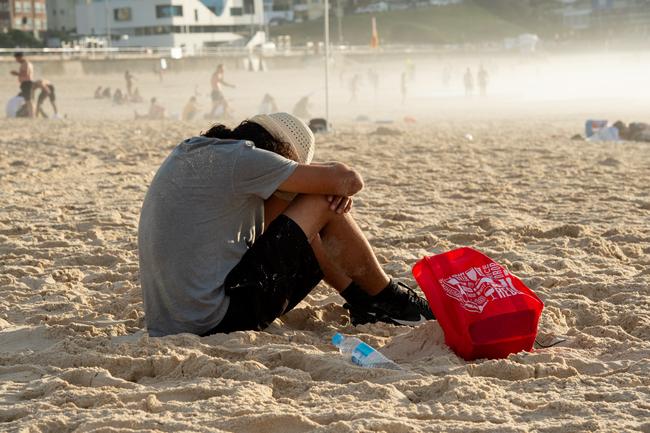 A new years hangover is waiting for some on Bondi Beach this morning. Picture: Monique Harmer