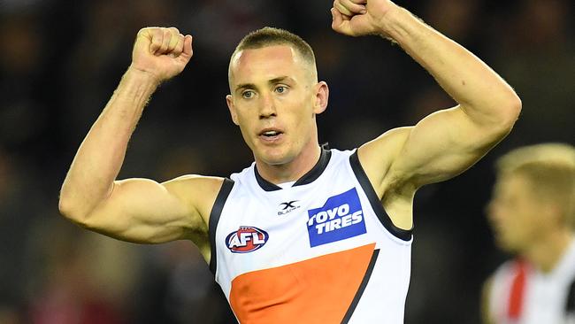 Scully was one of GWS’ first big signings. Picture: AAP Image/Julian Smith