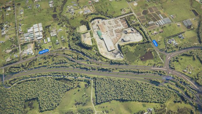 Artist impression of the proposed M12 Motorway which includes the Sydney Metro – Western Sydney Airport train line.