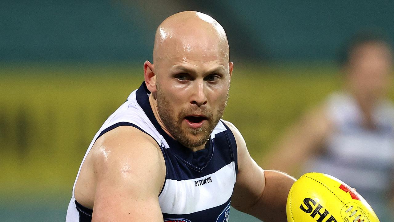 Geelong's Gary Ablett flew home on Saturday.