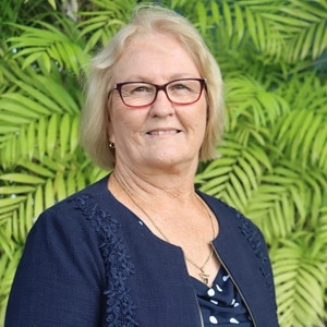 Charters Towers Regional Council mayor Liz Schmidt handed over ownership of Big Rocks Weir to the state government. Picture: Supplied.