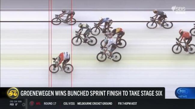 Stage six sprint finish marred in controversy