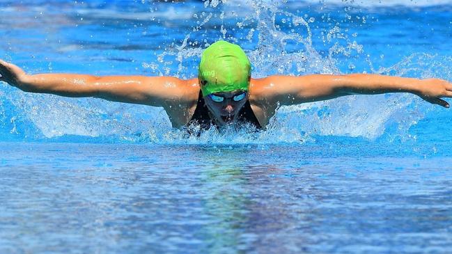 School swim star Madelyn holds eight swimming and athletics records. Picture: Supplied