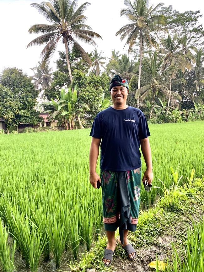 Made Astawa, taxi driver and community leader in his village Pesalakan near Ubud. Picture: Rory Gibson and Angela Mollard