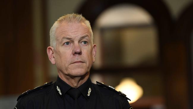 Police Commissioner Grant Stevens says SAPOL is on high alert for potential copycat killers after the Bondi stabbing tragedy. Picture: NCA NewsWire / Naomi Jellicoe