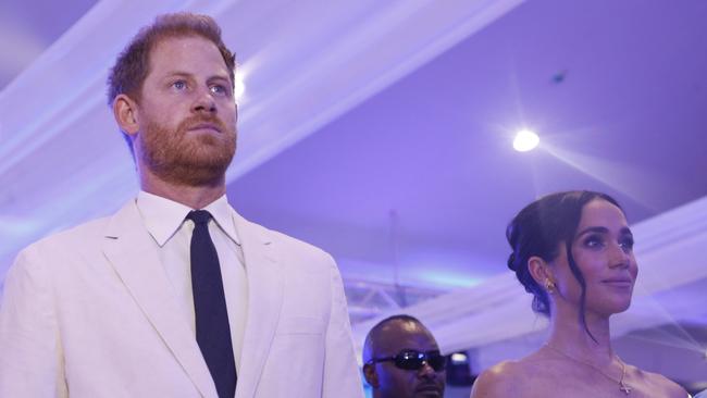 Prince Harry, Duke of Sussex, and Meghan, Duchess of Sussex visit Nigeria Unconquered, a charity organisation that works in collaboration with the Invictus Games Foundation. Picture: Andrew Esiebo/Getty Images for The Archewell Foundation