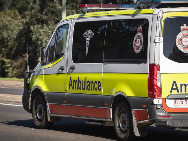 Generic ambulance, QAS, Queensland Ambulance Service, emergency services, Thursday, August 29, 2024. Picture: Kevin Farmer