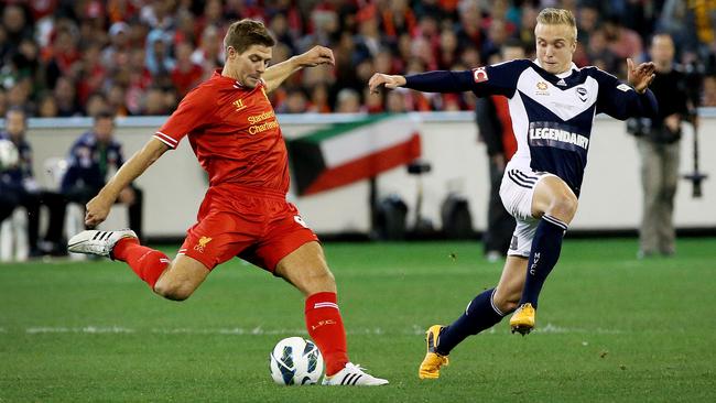 Steven Gerrard played against Melbourne Victory on the MCG, but could he play for them in the New Year?