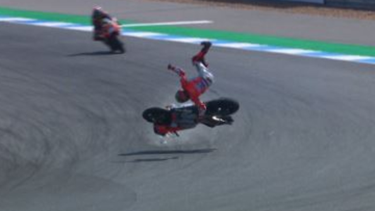 A high-speed crash from injured Jorge Lorenzo has marred Friday practice at the inaugural Thailand Grand Prix.